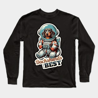 Astronaut Dachshund Long Sleeve T-Shirt